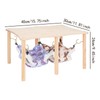 Fenteer Guinea Pig Hammock Hideout with Wooden Stand Double Hammocks