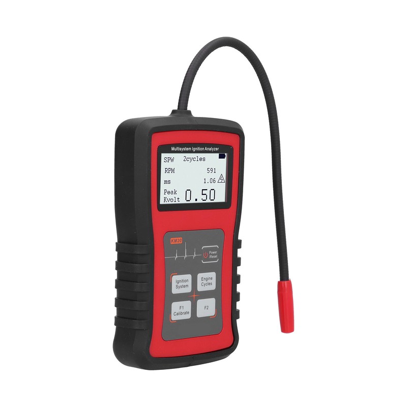 24W Ignition Analyzer MultiSystem LCD Display RPM Measurement Spark Plug