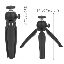 Camera Tripod, Mini Portable Travelling SLR Adjustable Ball Head, 1/4 Inch Screws, Non-Slip Feet, Camcorders Photo Holder, for Vlogging, Live Streaming, Zoom Meeting