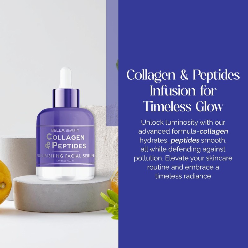 Suero Facial con Colágeno y Péptidos Bella Beauty - Hidratación