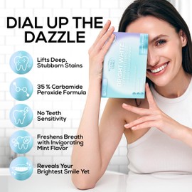 Venus Visage Teeth Whitening Gel Refill Kit Syringes (8 Pack) - 35% Carbamide Peroxide Teeth Whitener - No Sensitivity Teeth Whitening Gel for Trays - Teeth Whitening Kit Syringes for Brighter Smile