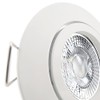trendlights24 Premio LED Einbaustrahler 230V Weiß rund 3-Stufen dimmbar extra