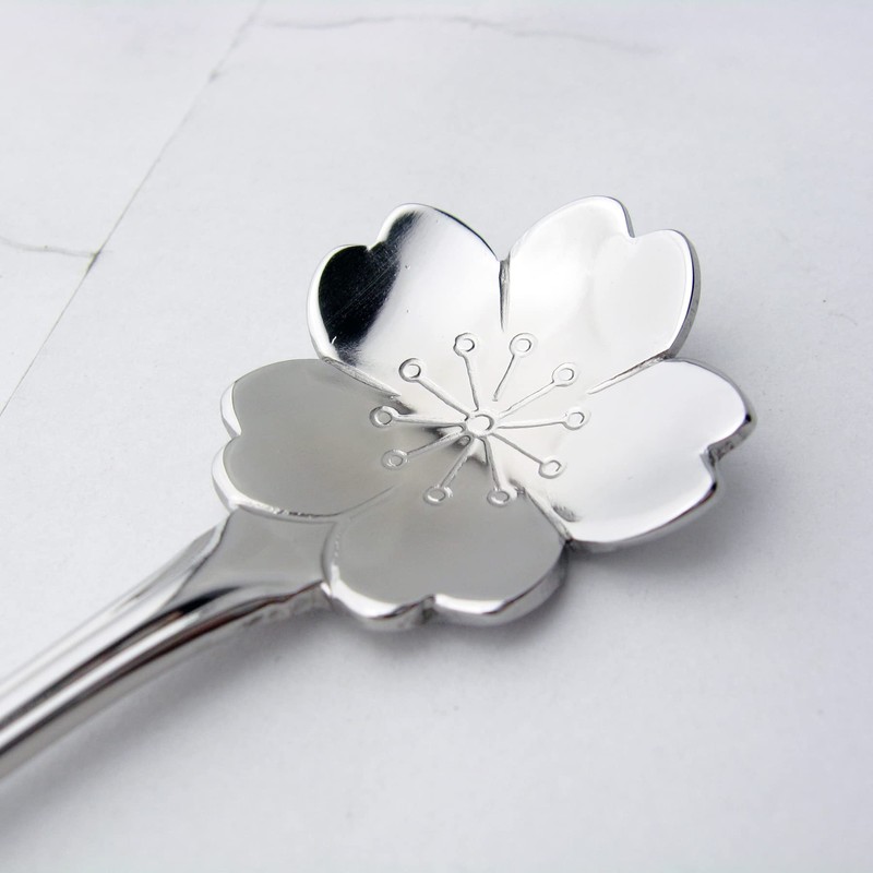 Nagao Flower Coffee Spoon, Sakura, Set of 2, Made in