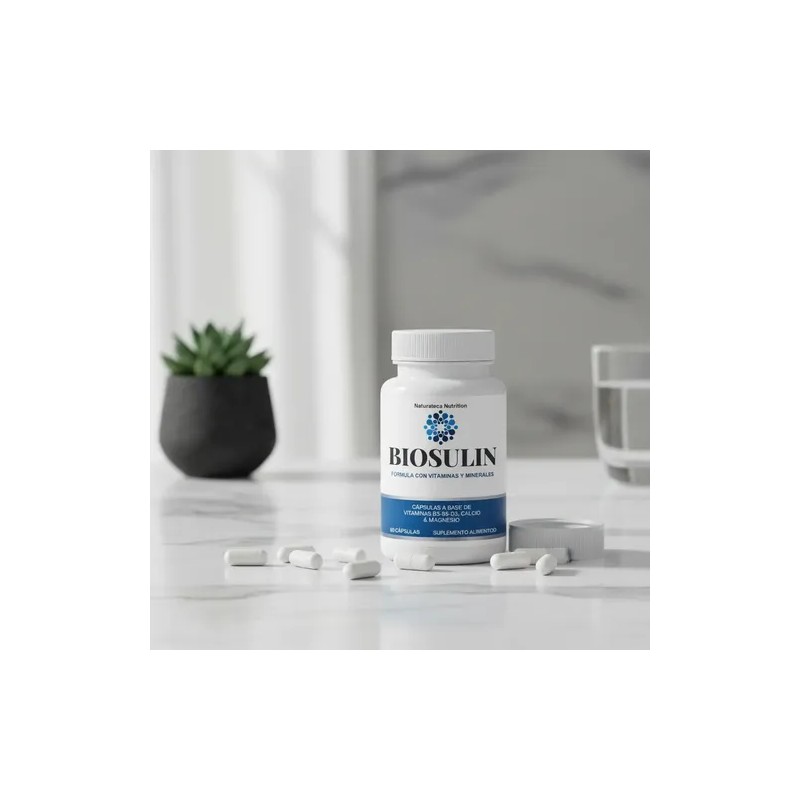 Biosulin 60 Cápsulas Vitaminas Calcio Magnesio