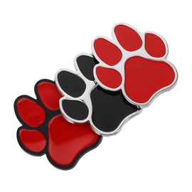 GANAZONO 3pcs Dog Paw Print Car Decal Auto Decoration for Cars Motorcycles Stickers for Fun and Cute Design