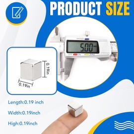 LOVIMAG 50Pcs Fridge Magnets, 5x5x5mm Refrigerator Magnets, Magnets for Fridge, Magnets for Whiteboard, Magnets for Crafts, Small Magnets, Mini Magnets, Office Magnets, Strong Magnets