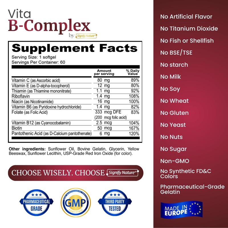 SIGNIFY NATURE VitaBComplex with Vitamin C and E, B Complex