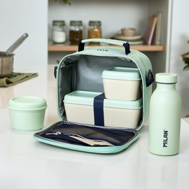 MILAN 08806SNCGR Isothermal food bag with 3 containers (3.5L)
