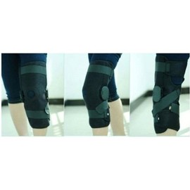82104-L - Neoprene open type ROM Hinged Knee Support Brace *19"