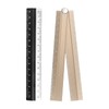 HARFINGTON Folding and Straight Ruler Kit 30/15cm Metric Aluminum Alloy
