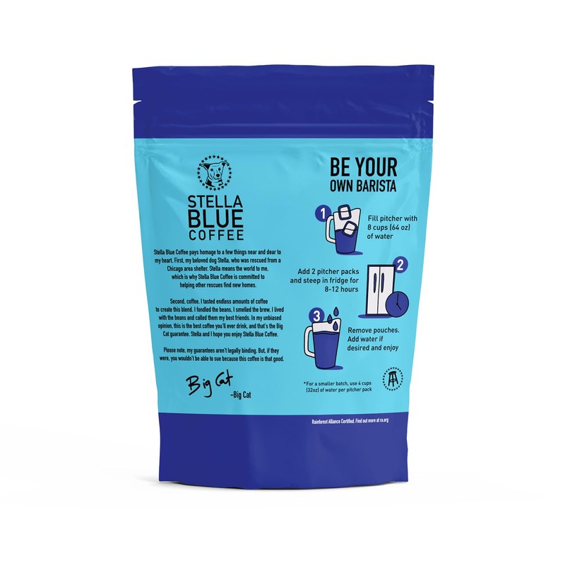 Stella Blue Cold Brew DarkRoast Electric Avenue Coffee - Ethically