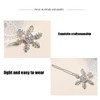 E EMZHOLE Snowflake Hair Clips Crystal Snowflake Hair Clip Barrette