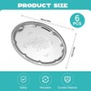 6-Pack Large Silver Serving Trays (16" x 12") – Oval