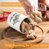 LYEOBOH Garlic Keeper, Garlic Storage, Garlic Holder, Large Ceramic Garlic