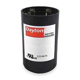 Dayton Round Motor Start Capacitor,1290-1548 Microfarad Rating,110-125VAC Voltage