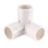 sourcing map 3 Way Elbow PVC Pipe Fitting Furniture Grade