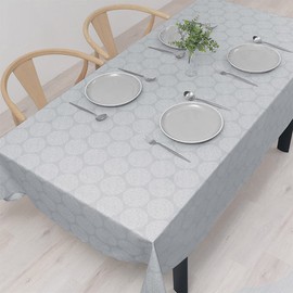 Style Decor W4701600 Tablecloth, 100% Cotton, Fashionable, Rectangle, Northern Europe, 47.2 x 59.1 inches (120 x 150 cm), Standard, Gray, Small Floral Print