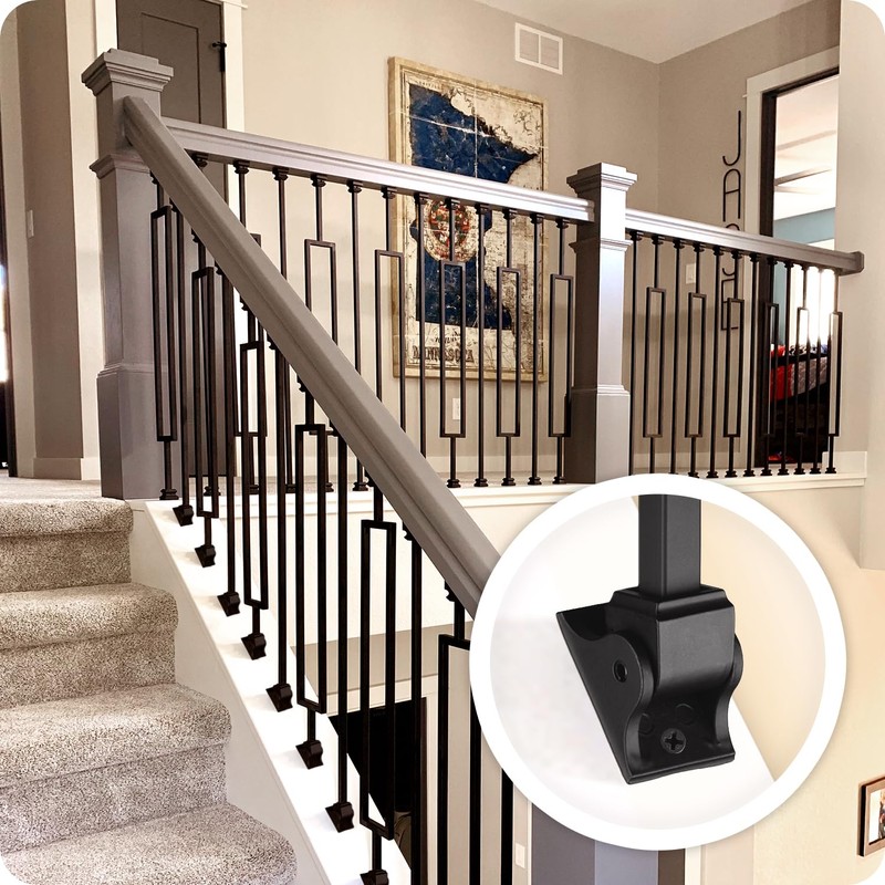 24P Wrought Iron Baluster Shoes Swivel Shoes Come with Screws