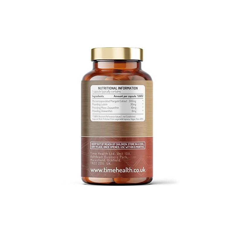 Micro-encapsulated Formula - Lutein 30mg - Meso-zeaxanthin 10mg - Zeaxanthin