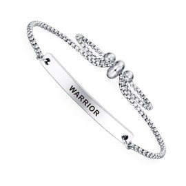 SOUSYOKYOSAM Dainty Cuff Bracelet - Warrior - American Police Academy Graduation Gifts Navy Air Force for Women