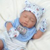 BABESIDE 9 Pcs Reborn Baby Doll Clothes with Bassinet for