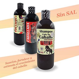 NCREDIBLE Shampoo Cola de Caballo Concentrado Sin Sal, Caballada, Anticaída, Fortalecedor, Crecimiento Acelerado, Vitamina B5, Aceite de Coco, Unisex-