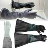 Jewboer 23.6" Rubber Sandblast Cabinet Gloves,Sandblasting Sand Blaster Gloves for