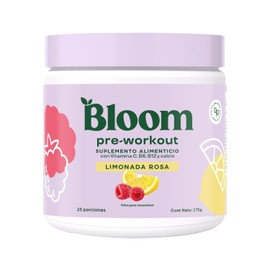 Bloom Nutrition Pre-Entrenamiento de Alta Energa con Beta Alanina, Ginseng y L-Tirosina para Energa Amino. Polvo de Cafena Natural de Extracto de T...