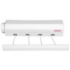 Omabeta 1PCS Telescopic Retractable Clothesline Wall Mounted with 4 Ropes,