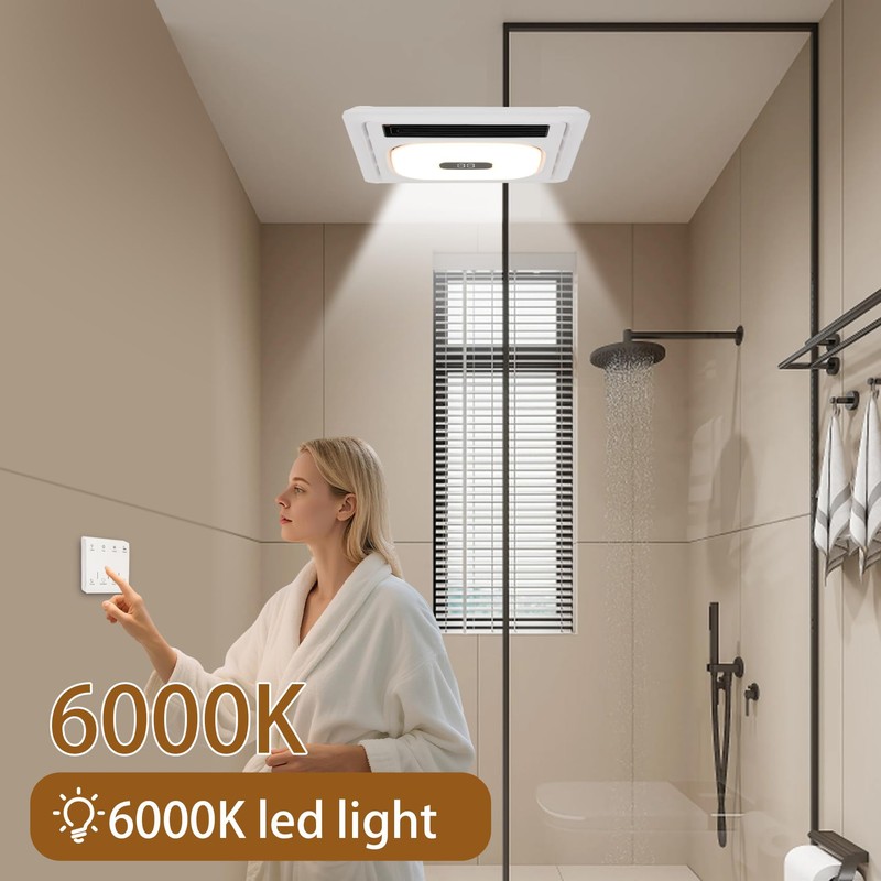 4 in 1 Bathroom Exhaust Fan – 1800W Heater 180