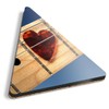 1 x Triangle Coaster - Guitar Heart Shaped Plec Pick