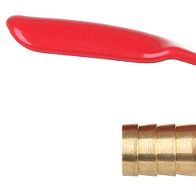 Dapetz ® Brass Ball Valve 8mm Red Lever Inline Hose