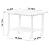 Lerliuo Under Desk Printer Stand, 2-Tier Industrial Mobile Printer Table