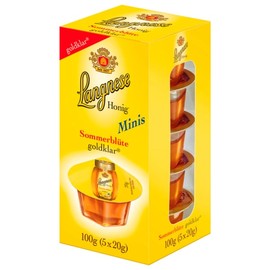 랑네제 Langnese 꿀 섬머 블라썸 허니 미니 골드 클리어 5x20g Langnese Honey Summer Blossom Mini Gold Clear 5x20g