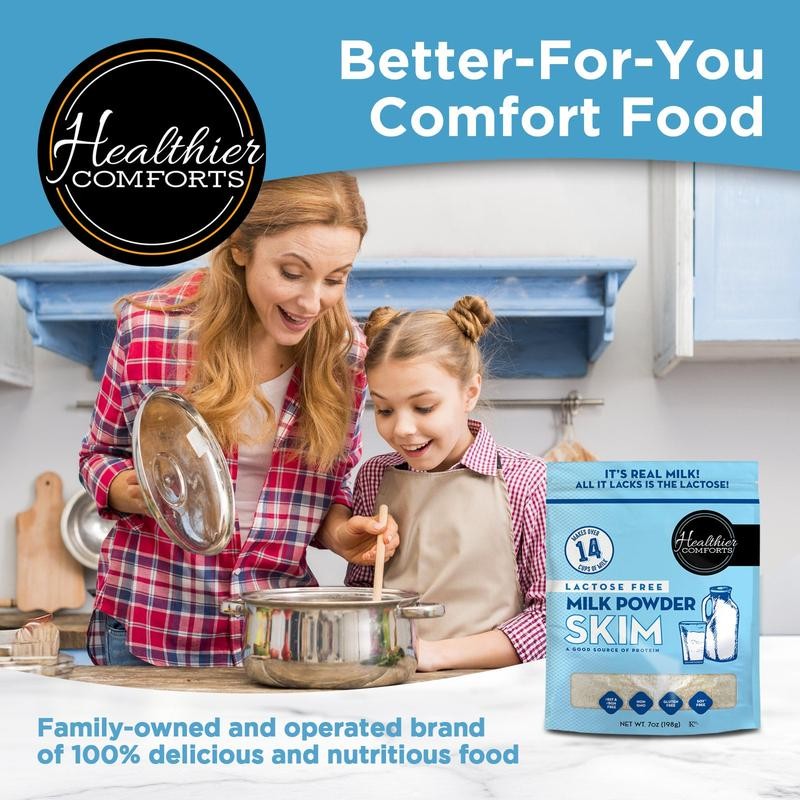 HEALTHIER COMFORTS Lactose Free Skim Milk Powder - Title: 21