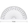 2 Pcs Plastic Protractor Protractor 180 Degrees, 4 Inch and