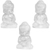 KYEGYWO 5 cm Rock Crystal Hand Carved Crystal Baby Buddha