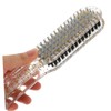 Baluue Hair Straightening Comb V-shaped Design Portable Brush for Smoothing