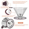 Pour Over Coffee Dripper, Paperless Pour Over Coffee filter, Stainless