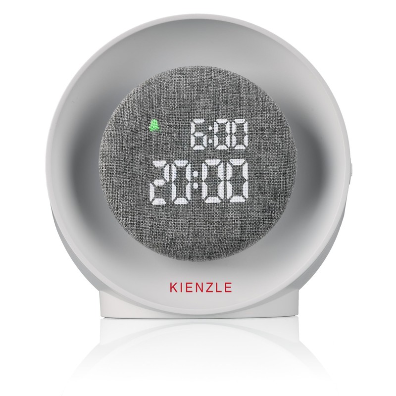 Kienzle Light Alarm Clock with LED Wake-up Light, Dimmable Ambient