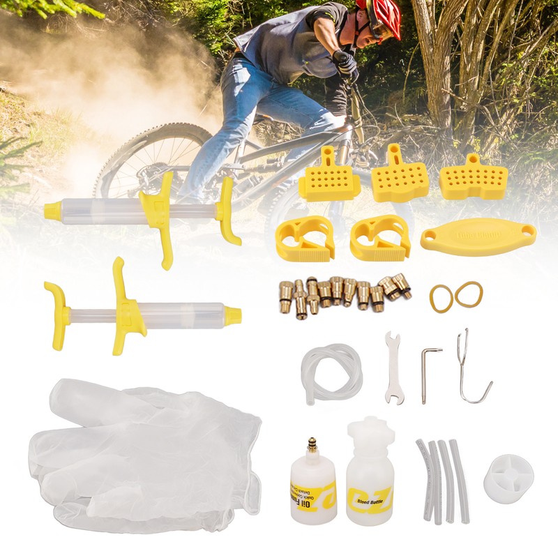 Disc Brake Bleed Kit Durable Plastic Easy Operation Box Packed