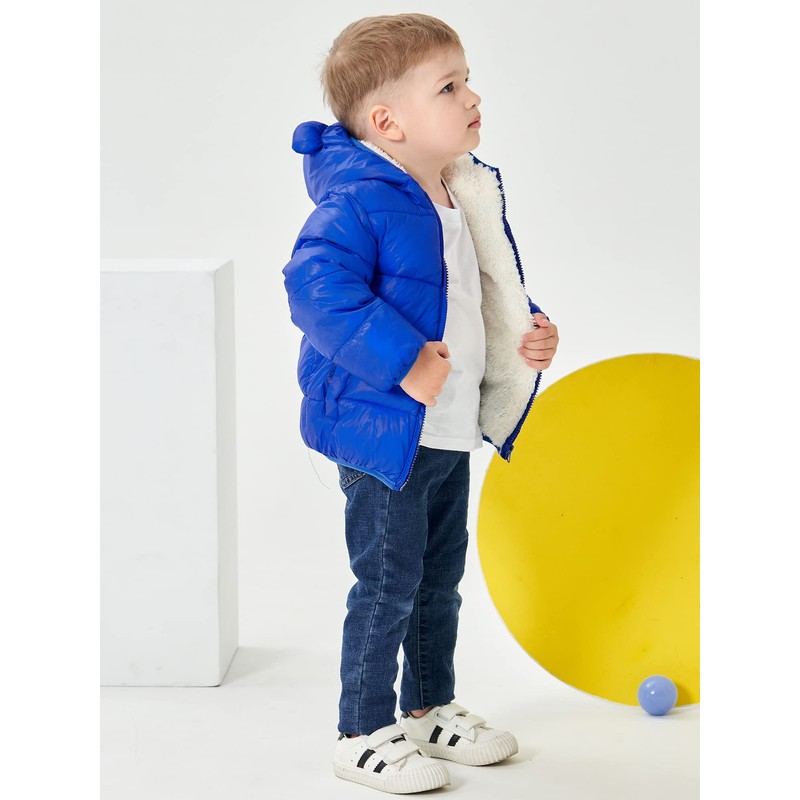 ARTMINE Abrigos de invierno con capucha para bebés y niñas,
