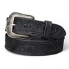 DANIEL'S ARTPLANET Western Belt for Men 1.5” Wide Full Grain