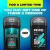 AXE Apollo Deodorant Stick 4 Count For Long Lasting Odor