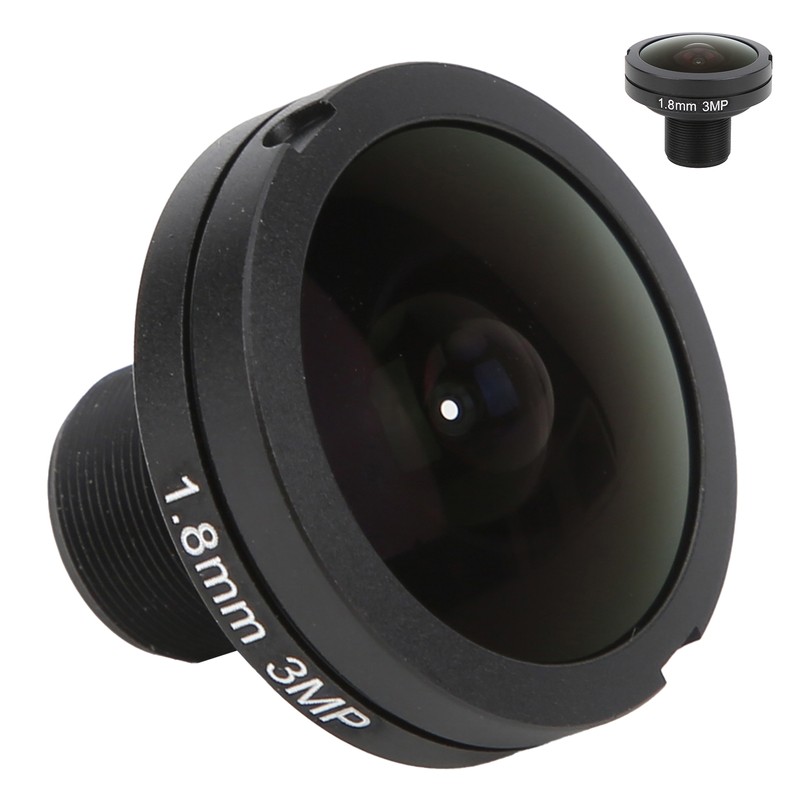 Camera Fisheye Lens 3MP 180° 1.8mm Optical Focal Length M12x0.5