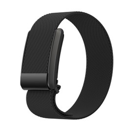 Threeeggs Stretchy Nylon Band for Whoop 4.0 Fitness Tracker, Comfort, Durability, Breathable Strap Wristband, Easy to use and Perfect for Every Occasion (Black)