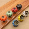 Pumpkin Shaped Ceramic Door Knob Dresser Kitchen Cabinet Cupboard Drawer