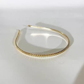 Cute Chain Women's Girls Gold Metal Hairbands - Trendy Gold Headpiece - Wedding Bridal Accessories