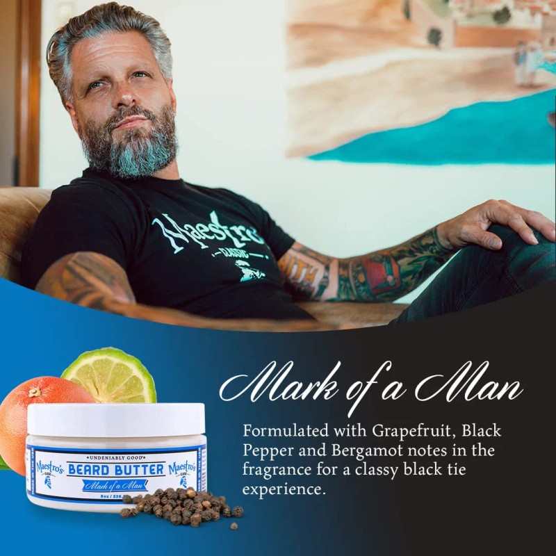Maestro's Classic Crema Para Barba | Crema Para Barba Antipi