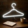 LED Neon Light Hangers Display Stand 15''x8'', USB Powered Clothes
